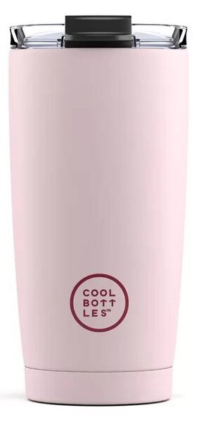 Nerezový termohrnek Cool Bottles pastel pink, 550 ml
