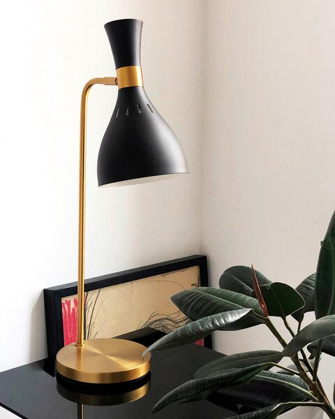 STOLNÍ LAMPA, E27, 17.8/63.5/21.9 cm Elstead Lighting - Stolní lampy