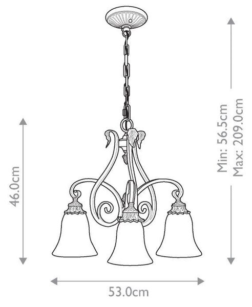 LUSTR, 71.1/56.5 cm Elstead Lighting - Lustry
