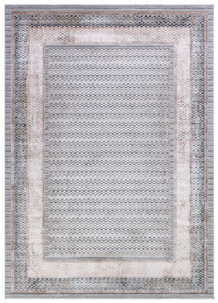 Makro Abra Moderní kusový koberec COMO PK55A Klasický šedý Rozměr: 160x230 cm