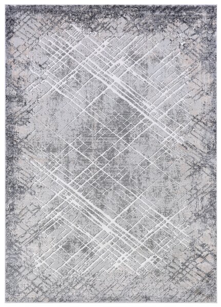 Makro Abra Moderní kusový koberec COMO PK88B šedý Rozměr: 80x150 cm