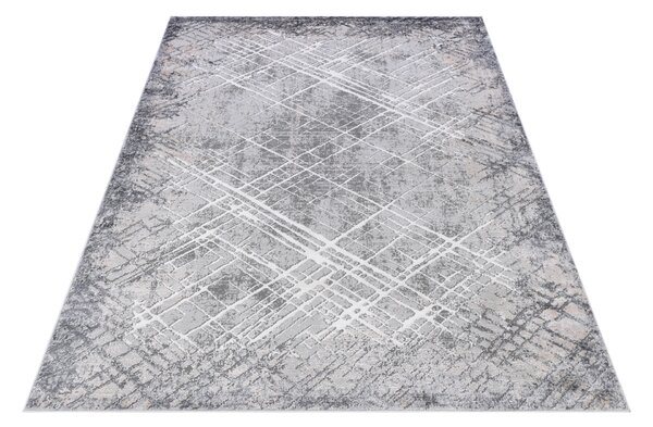 Makro Abra Moderní kusový koberec COMO PK88B šedý Rozměr: 80x150 cm