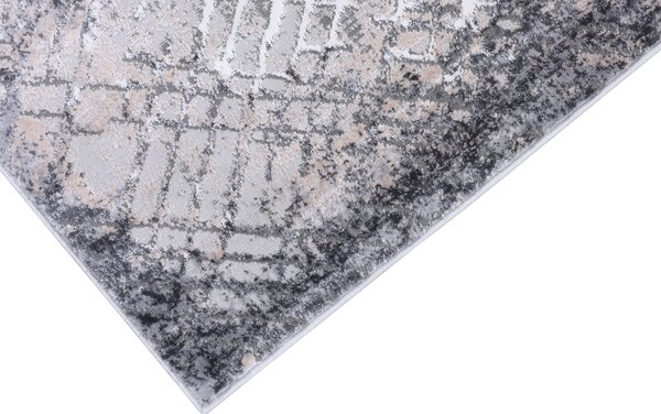 Makro Abra Moderní kusový koberec COMO PK88B šedý Rozměr: 80x150 cm