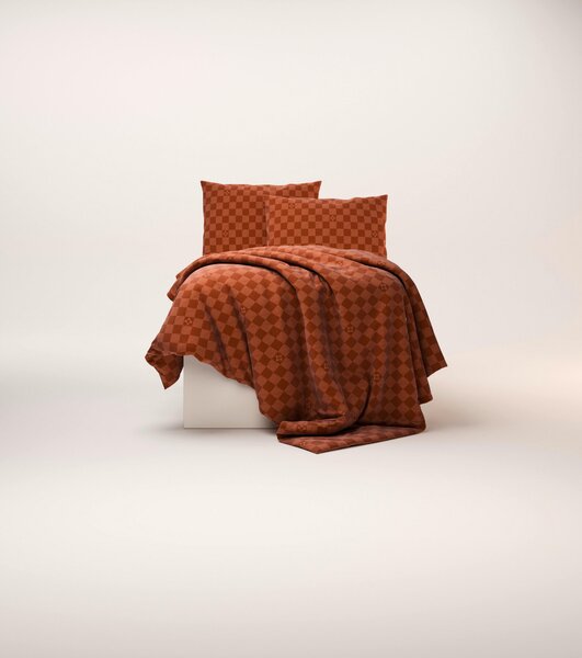 POVLEČENÍ satén oranžová 140/200 cm Ambia Home - Povlečení