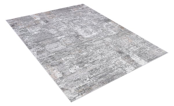Makro Abra Moderní kusový koberec COMO PK45A Abstraktní šedý Rozměr: 80x150 cm
