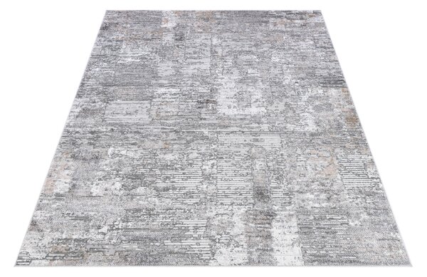 Makro Abra Moderní kusový koberec COMO PK45A Abstraktní šedý Rozměr: 80x150 cm
