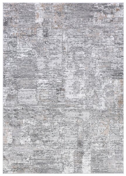 Makro Abra Moderní kusový koberec COMO PK45A Abstraktní šedý Rozměr: 80x150 cm