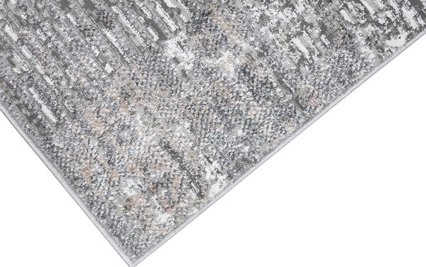 Makro Abra Moderní kusový koberec COMO PK45A Abstraktní šedý Rozměr: 80x150 cm
