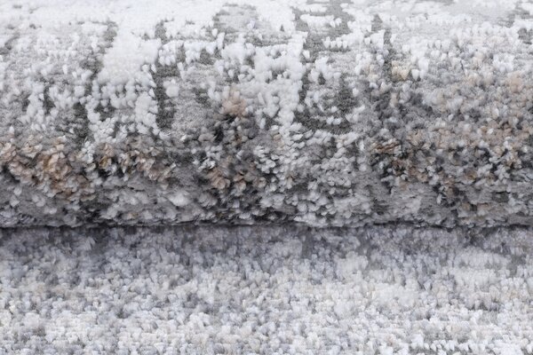 Makro Abra Moderní kusový koberec COMO PK45A Abstraktní šedý Rozměr: 80x150 cm