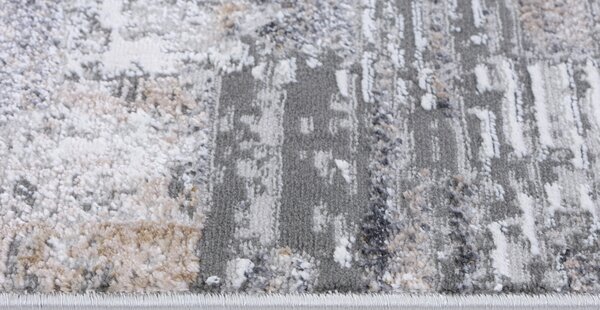 Makro Abra Moderní kusový koberec COMO PK45A Abstraktní šedý Rozměr: 80x150 cm