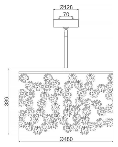 ZÁVĚSNÉ SVÍTIDLO, 48.3/52 cm Elstead Lighting - Závěsná světla