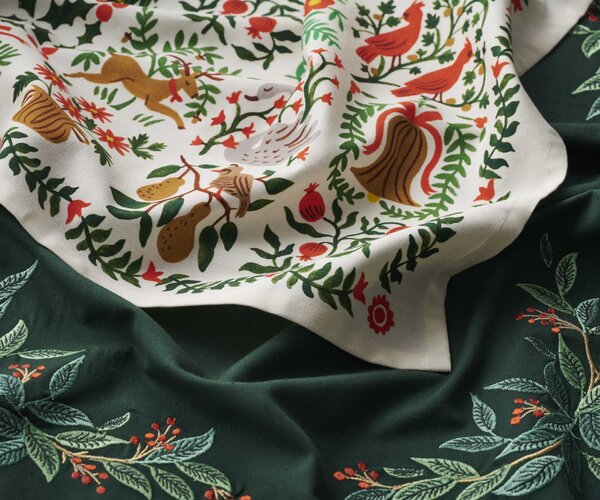 Bavlněná utěrka Willowberry Embroidered