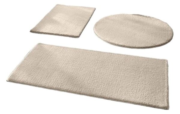 Šedobéžové koupelnové předložky v sadě 3 ks 50x90 cm – Mila Home