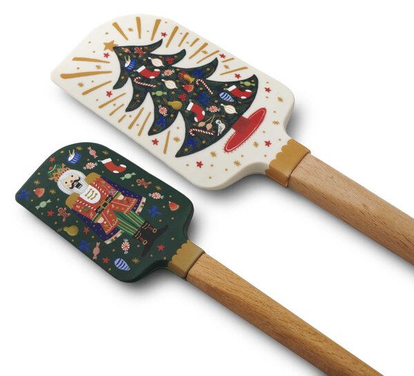 Vánoční silikonová stěrka Nutcracker – set 2 ks