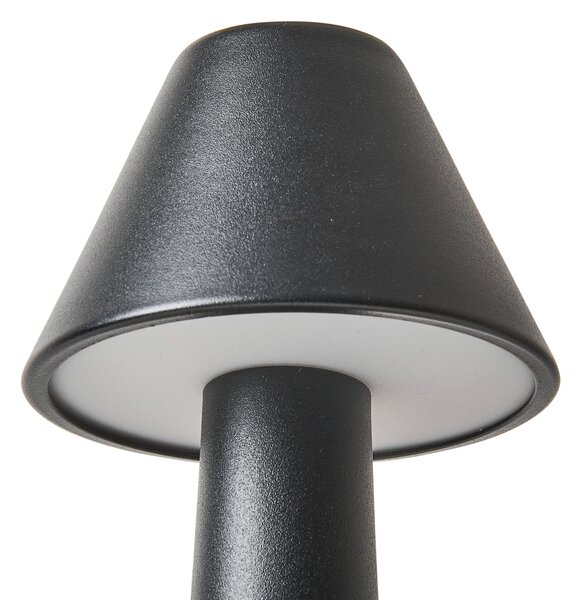 Sada 2 LED bezdrátových stolních lamp JOANES se stmívačem Kov Černá