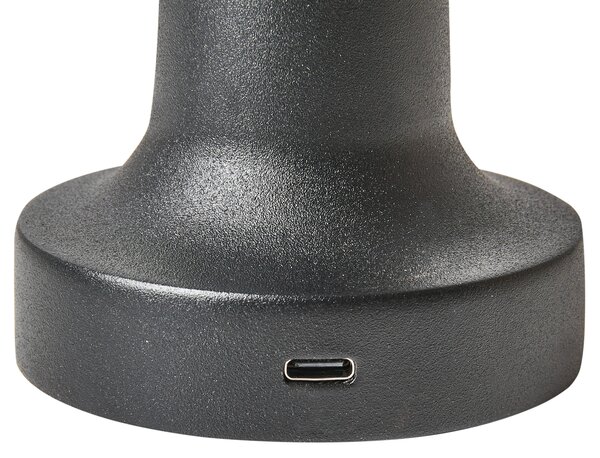 Sada 2 LED bezdrátových stolních lamp JOANES se stmívačem Kov Černá