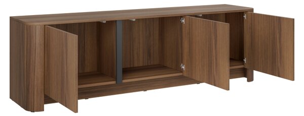 Sestava nábytku do obývacího pokoje Grisez I, Barva: ořech warmia / ořech warmia + černá 5903211509544