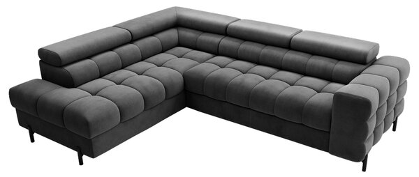 ROHOVÁ SEDAČKA, textil, tmavě šedá P & B - Sedací soupravy, Online Only