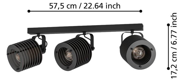 BODOVÉ SVÍTIDLO, 40 W/E27, 57,5 cm Eglo - Online Only svítidla, Online Only