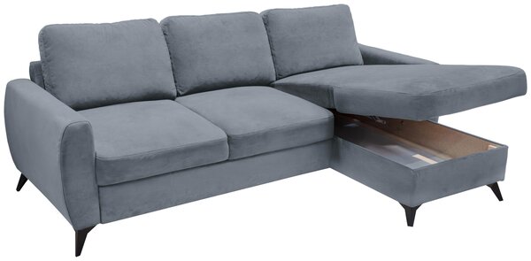 ROHOVÁ ROZKLÁDACÍ POHOVKA, kov, textil, kompozitní dřevo, šedá Livetastic - Online Only sedačky, Online Only