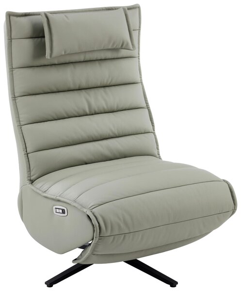 RELAXAČNÍ KŘESLO, kov, textil, kůže, šedá, černá Stylife - Relaxační křesla