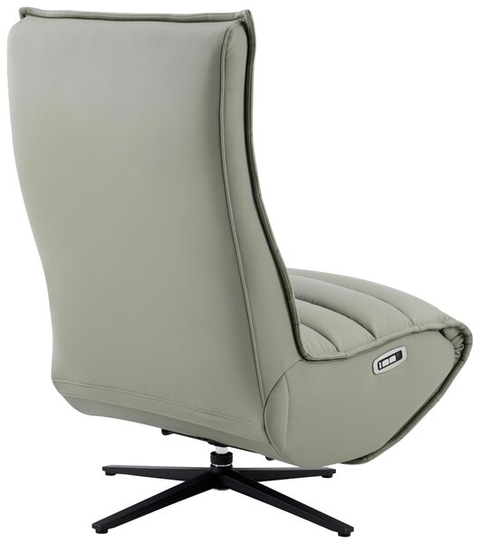 RELAXAČNÍ KŘESLO, kov, textil, kůže, šedá, černá Stylife - Relaxační křesla