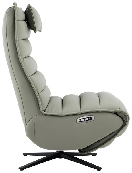 RELAXAČNÍ KŘESLO, kov, textil, kůže, šedá, černá Stylife - Relaxační křesla