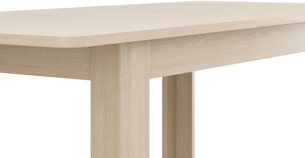 JÍDELNÍ STŮL, dub bianco, 160/76.5/90 cm Carryhome - Jídelní stoly