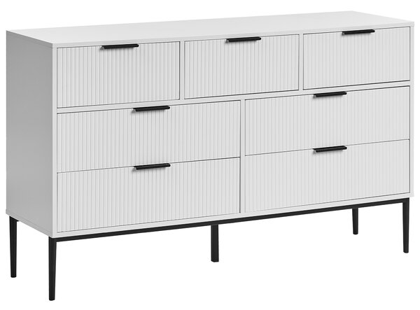 Komoda se 7 zásuvkami LEDUC Bílá