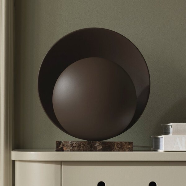 Stolní lampa Globen Lighting, Orbit, Hnědá / Rezavá, Obývací pokoj, Kov, Design