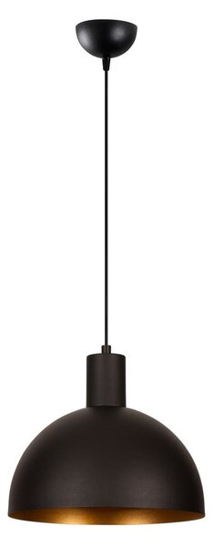Černé/ve zlaté barvě závěsné svítidlo s kovovým stínidlem ø 30 cm Bakh – Opviq lights