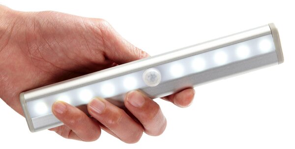 4Leaders Svítící LED pásek se senzorem pohybu bílý 18,5×3×1,5 cm