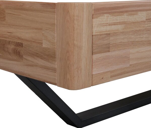 POSTEL, 180/200 cm, barvy dubu MID.YOU - Manželské postele, Online Only