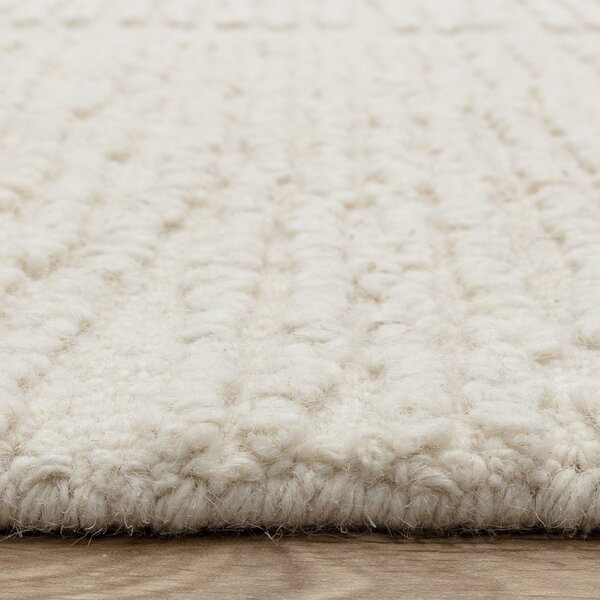 Slonovinový ručně tkaný vlněný koberec 120x170 cm Zennith Column – Asiatic Carpets