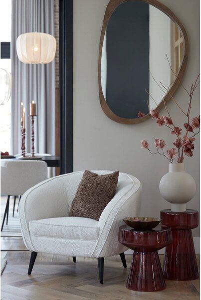Skleněný kulatý odkládací stolek ø 30 cm Dakwa – Light & Living