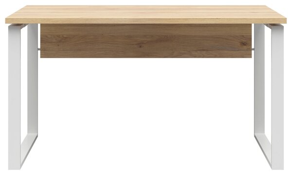 PSACÍ STŮL, bílá, barvy dubu, 138/80/78 cm Carryhome - Kancelářské stoly