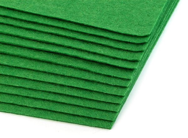 Pro Háčkování Látková dekorativní plsť 20x30 cm zelené kapradí 2 ks