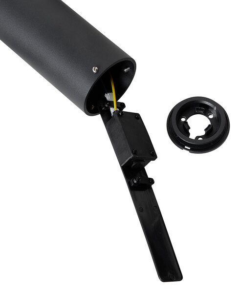 Stojací venkovní lampa černá 50 cm 2-světlo nastavitelné - Duo