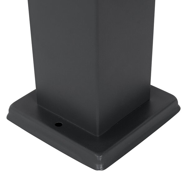 Venkovní lampa tmavě šedá 45 cm se zásuvkou IP44 - Malios