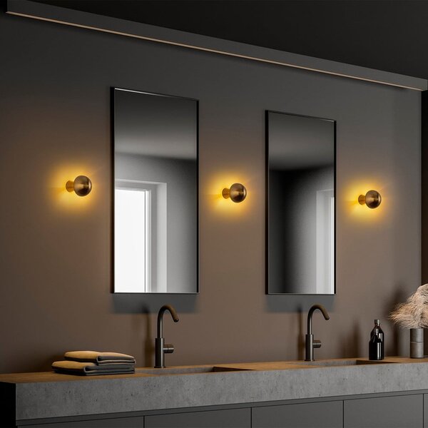 Nástěnné svítidlo v bronzové barvě ø 12 cm Fungal – Opviq lights