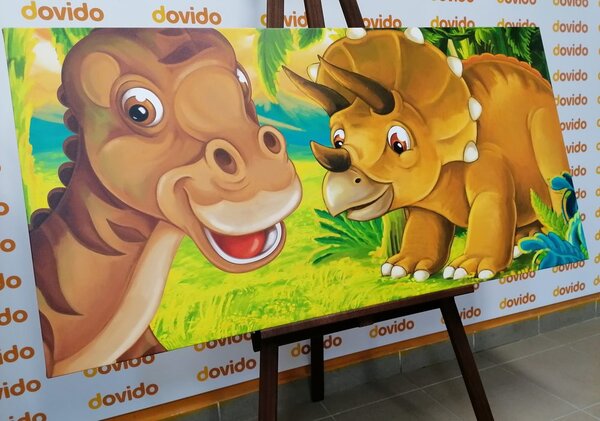 Obraz veselé dinosauři