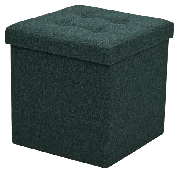 SEDACÍ BOX, textil, kompozitní dřevo, 38/38/38 cm Carryhome - Taburety