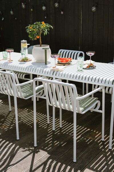 Sedák Terrazza Olive bold stripe 40 × 40 cm