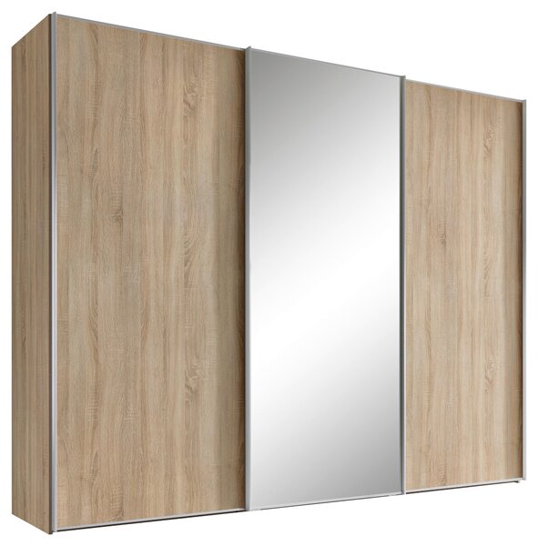 SKŘÍŇ S POSOUVACÍMI DVEŘMI, Sonoma dub, 249/240/68 cm Moderano - Šatní skříně