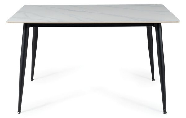 Jídelní stůl Rion 130 x 70 cm, mramor / černá