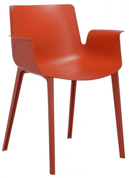 Kartell - Židle Piuma, oranžová