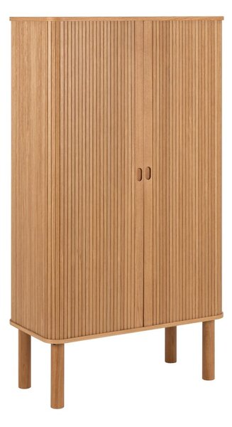 Skříňka v dekoru dubu s posuvnými dveřmi v přírodní barvě 80x145 cm Langley – Actona