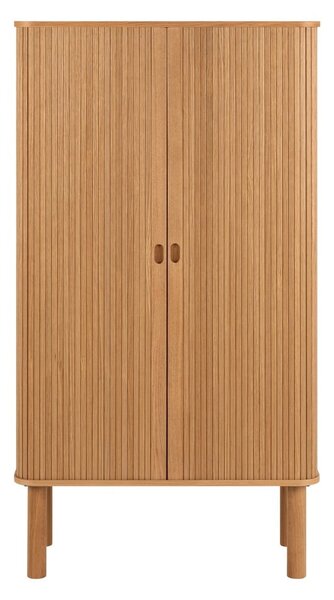 Skříňka v dekoru dubu s posuvnými dveřmi v přírodní barvě 80x145 cm Langley – Actona