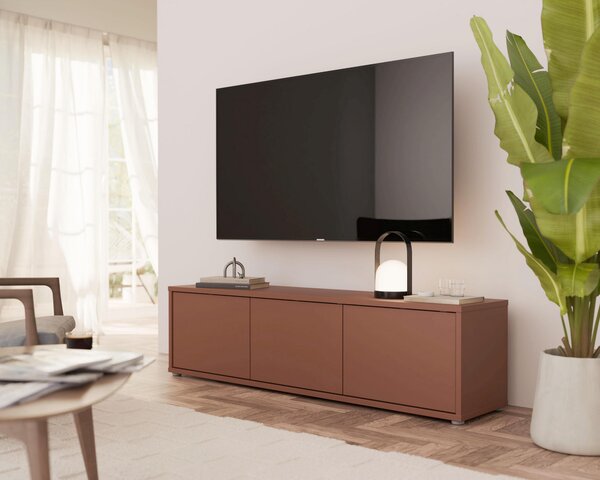 NÍZKÁ KOMODA, terracotta, 154,2/42,5/34,9 cm Carryhome - TV stolky & komody pod TV, Online Only