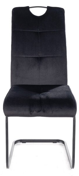 Jídelní židle Axo Velvet, černá